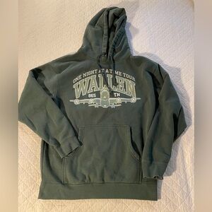 Morgan Wallen Green Hoodie Sweatshirt One Night At A Time Tour Size Medium